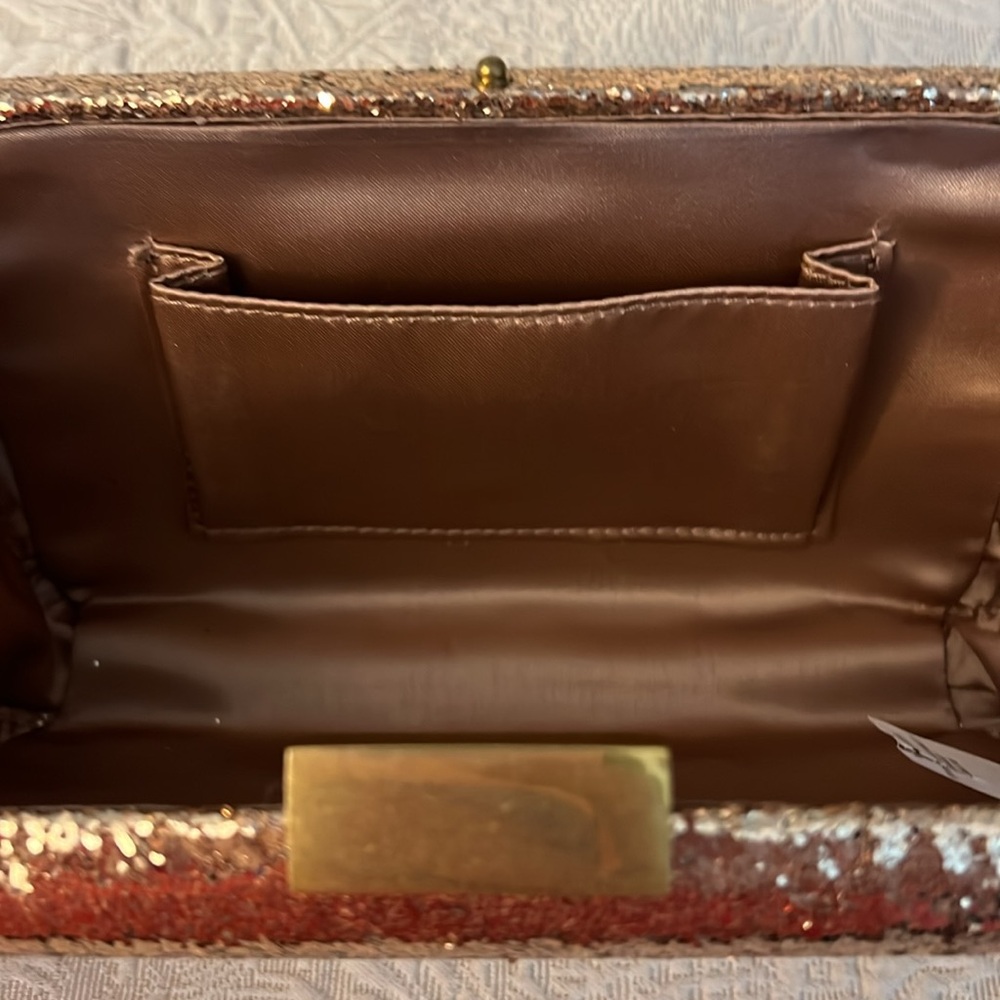 J. Crew Gold Glitter Clutch - Picture 4 of 8